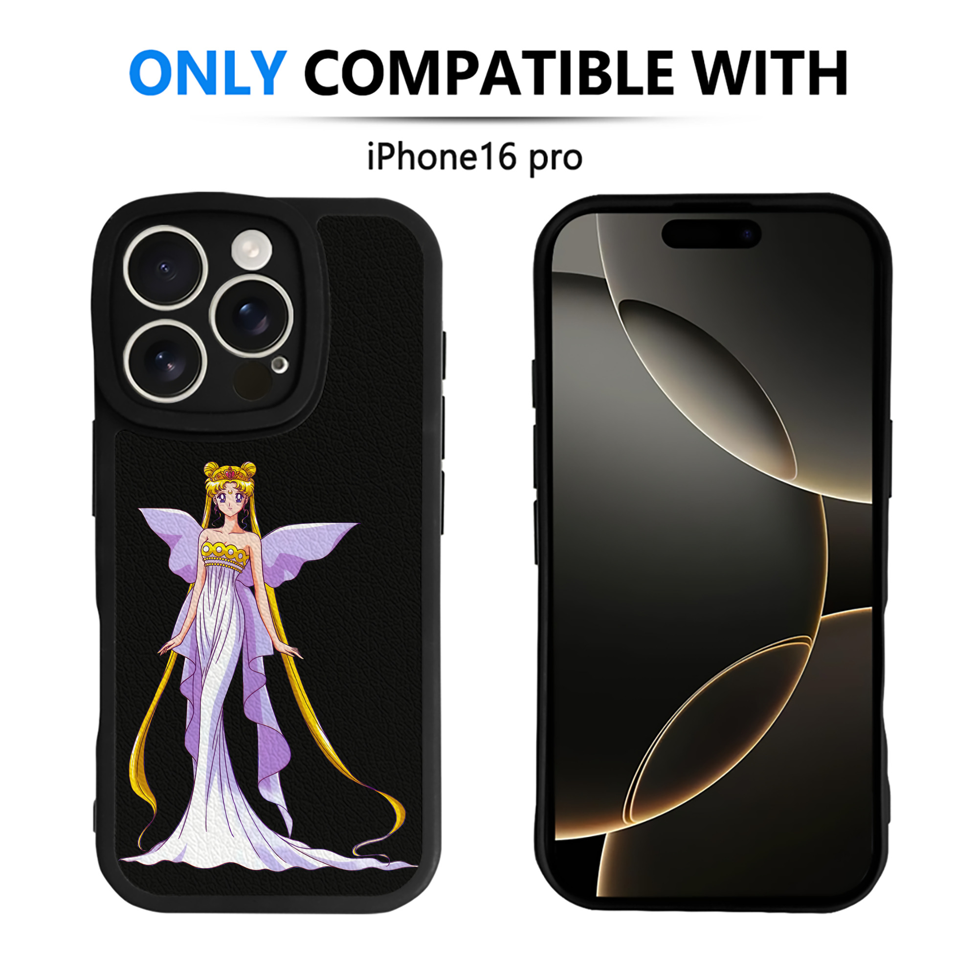 （画像用） 美少女戦士セーラームーン 愛野 美奈子 あいの みなこ Sailor Moon Aino Minako 【iPhone 16シリーズ対応】シリコンスマホケース（レザー調） 材質：シリコン